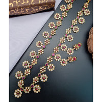 Reet Revaz Rajkumari Look Pota Stone Ethnic Glam Long Necklace Set