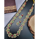 Reet Revaz Rajkumari Look Pota Stone And Pearl Ethnic Glam Long Necklace Set