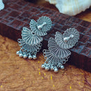 Darshana Jewels  Oxidised Plated Peacock Jhumki Earrings - 1320010
