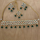 Darshana Jewels Kundan Stone Pearl And Beads Choker Necklace Set