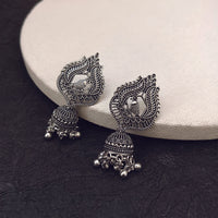 Darshana Jewels  Oxidized Plated Jhumki Earrings - 1320039