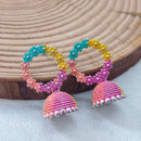Darshana Jewels Multi Meenakari Jhumki Earrings