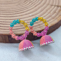 Darshana Jewels Multi Meenakari Jhumki Earrings