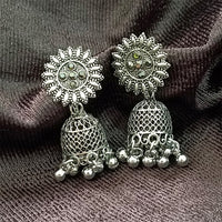 Darshana Jewels oxidised Plated Jhumki Earrings