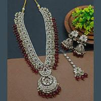 Darshana Jewels Kundan Stone Pearl And Beads Necklace Set