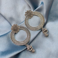 Darshana Jewels oxidised Plated Jhumki Earrings