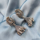 Darshana Jewels oxidised Plated Jhumki Earrings