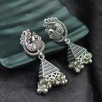 Darshana Jewels oxidised Plated Jhumki Earrings