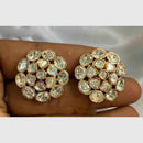 Darshana Jewels Classic Polki Kundan Studs Earrings 