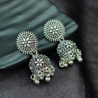 Darshana Jewels oxidised Plated Jhumki Earrings