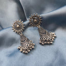 Darshana Jewels oxidised Plated Jhumki Earrings