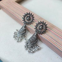 Darshana Jewels  Oxidised Plated Jhumki Earrings