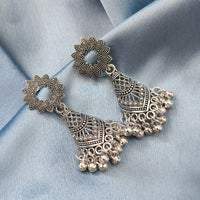 Darshana Jewels oxidised Plated Jhumki Earrings