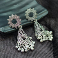 Darshana Jewels oxidised Plated Jhumki Earrings