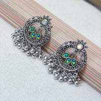 Darshana Jewels oxidised Plated Jhumki Earrings