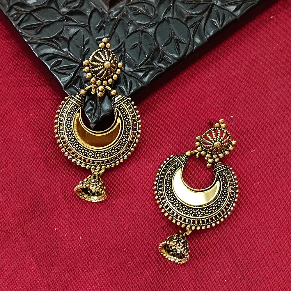 Darshana Jewels Gold Plated Jhumki Earrings