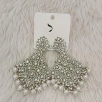 Darshana Jewels Luxury Kundan Stone And Pearl Dangler Earrings 