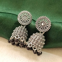 Darshana Jewels  Oxidised Plated Round Shape Jhumki Earrings