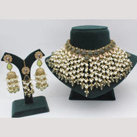 Darshana Jewels Crystal Stone Designer Pearl And Beads Necklace Set 