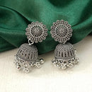 Urthn Vintage Oxidised Pearl Jhumki Earrings