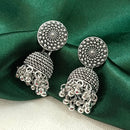 Darshana Jewels  Oxidised Plated Round Jhumki Earrings
