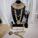 Darshana Jewels Kundan Stone Meenakari Bridal Jewellery Set