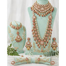 Darshana Jewels Kundan Stone Meenakari Bridal Jewellery Set