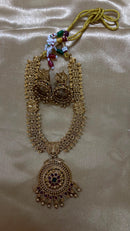 Darshana Jewels Exclusive Pota Stone And Pearl Necklace Set
