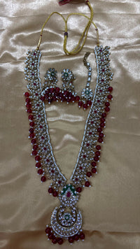 Darshana Jewels Designer Kundan Stone Beads Necklace Set