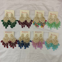 Hania Jewels Luxury Kundan Stone Pearl And Beads Dangler Earrings