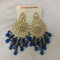 Hania Jewels Kundan Stone Pearl And Beads Dangler Earrings 