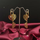Urthn Stylish Double Heart Drop Gold Plated Earrings for Women(Pack of 3)