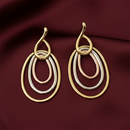 Urthn Gold Plated Lightweight Earrings for Women(Pack of 3)