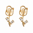 Urthn Stylish Gold Plated Tulip Earrings (Pack Of 6)