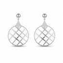 Darshana Jewels  Stylish Silver Geometric Round Dangler Earrings for Women  (Set of 6)