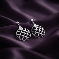 Darshana Jewels  Stylish Silver Geometric Round Dangler Earrings for Women  (Set of 6)