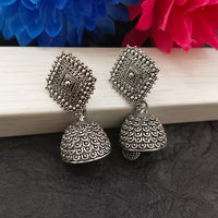 Darshana Jewels  Oxidised Plated Square Shape Jhumki Earrings(Pack of 6)