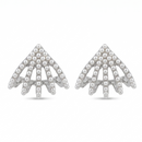Urthn Silver Plated Stylish Pearls Earrings (Pack of 6)