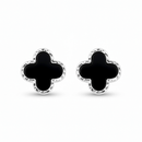 Urthn  Elegant Gold-Plated Clover Stud Earrings for Women(Pack of 6)