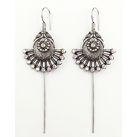 Darshana Jewels Oxidised Plated Austrian Stone Earcuff (Pack of 6)