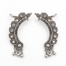 Darshana Jewels Oxidised Plated Austrian Stone Earcuff (Pack of 6)