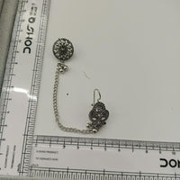 Urthn Stylish Oxidised Ear Cuffs with Floral Motif for Women Traditional Fashion Jewellery(Pack of 12)