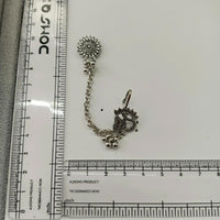 Urthn Stylish Oxidised Ear Cuffs with Peacock Motif for Women Traditional Fashion Jewellery(Pack of 12)