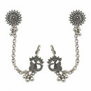 Urthn Stylish Oxidised Ear Cuffs with Peacock Motif for Women Traditional Fashion Jewellery(Pack of 12)