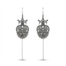 Urthn Stylish Oxidised Ear Cuffs with Peacock Motif for Women Traditional Fashion Jewellery(Pack of 12)