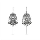 Urthn Stylish Oxidised Ear Cuffs with Peacock and Elephant Motif for Women Traditional Fashion Jewellery(Pack of 12)