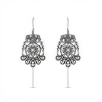 Urthn Stylish Oxidised Ear Cuffs with Peacock and Elephant Motif for Women Traditional Fashion Jewellery(Pack of 12)