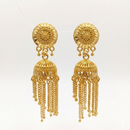 Darshana Jewels Elegant Gold Plated Floral Jhumka Drop Earrings(Pack Of  6)