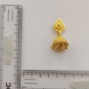 Urthn Traditional Gold Plated Jhumki Earrings with Leaf Shape Stud for Women & Girls( Pack of 6)