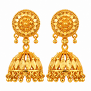 Urthn Traditional Gold Plated Jhumki Earrings | Designer Indian Earrings for Women & Girls( Pack of 6)